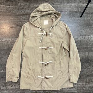 Life After Denim Tan Hooded Toggle Jacket